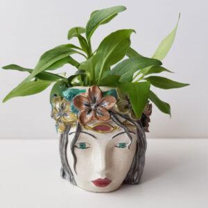 Fairy-hand-painted pot cover. Hand painted.